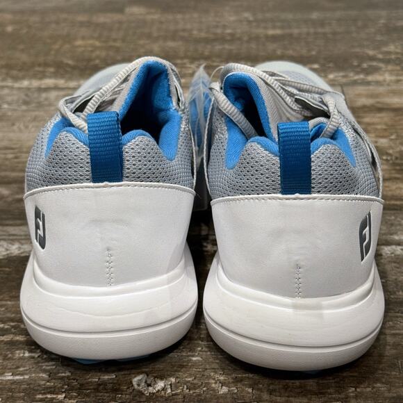 FootJoy Flex Women's Golf Shoes Gray Blue Spikeless FJ Sneakers Size 9.5‎ NEW - Picture 5 of 11